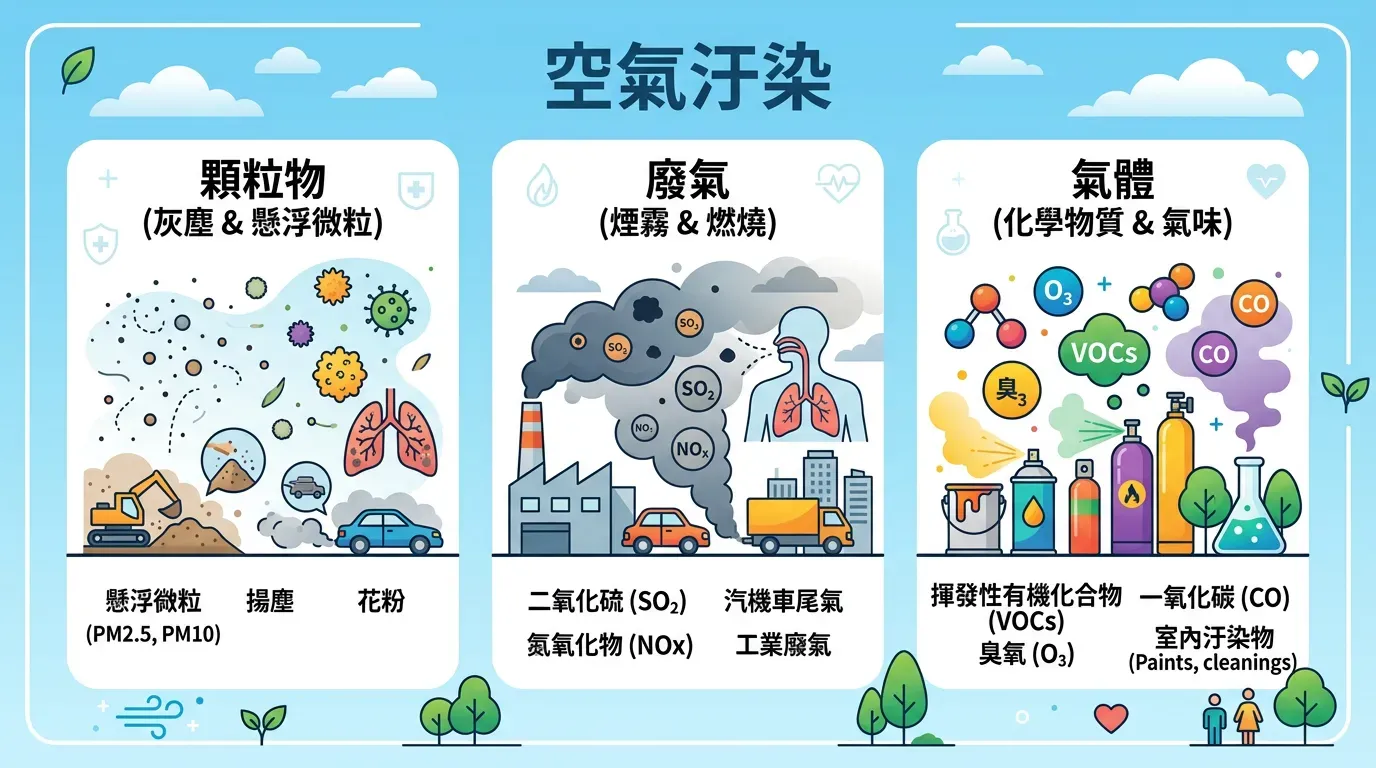 核心觀念：主要空氣污染物