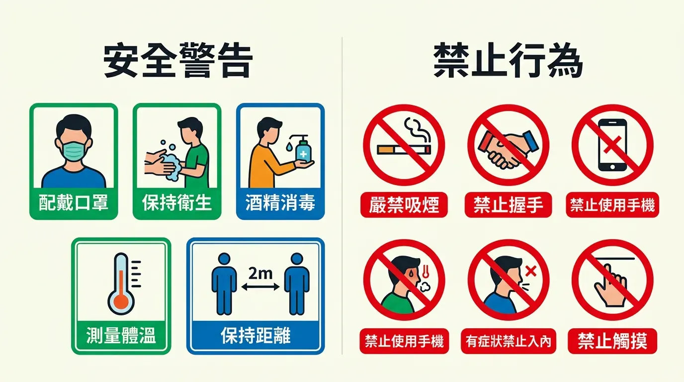 核心觀念：安全第一：三大絕對禁止