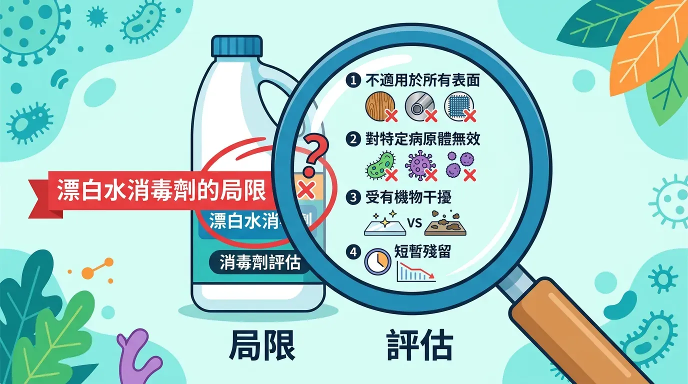 全面盤點：漂白水的局限性