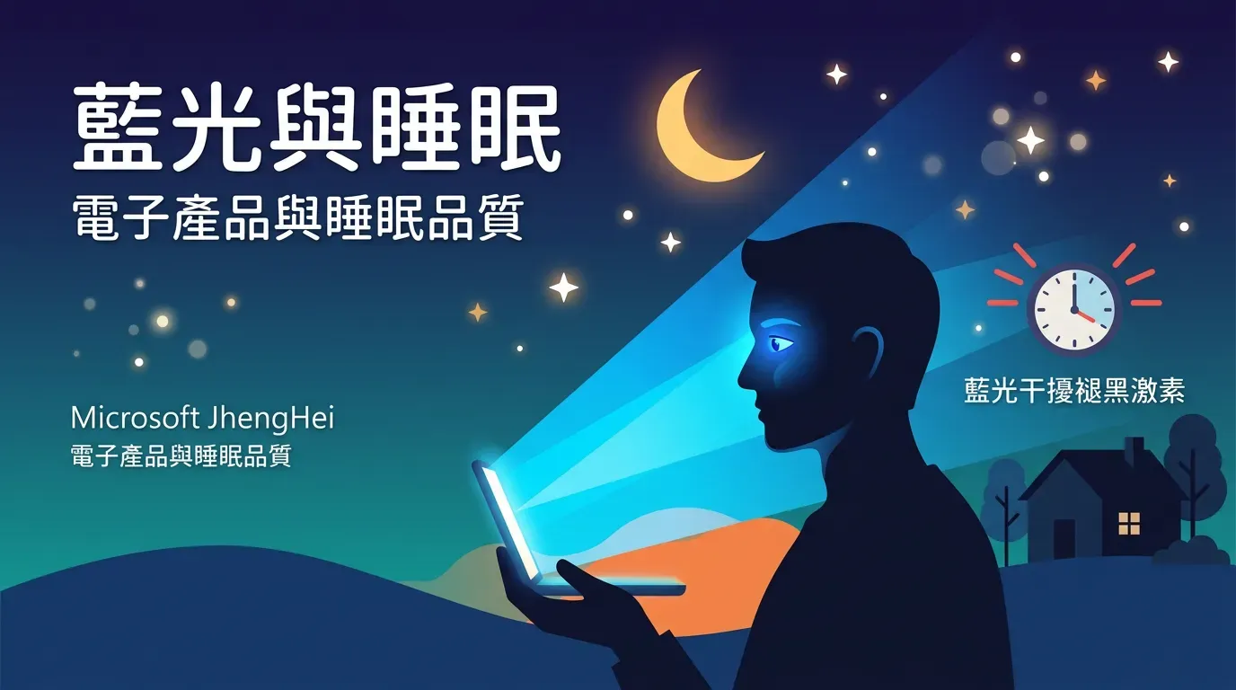 核心觀念：藍光唯一的真相：影響睡眠