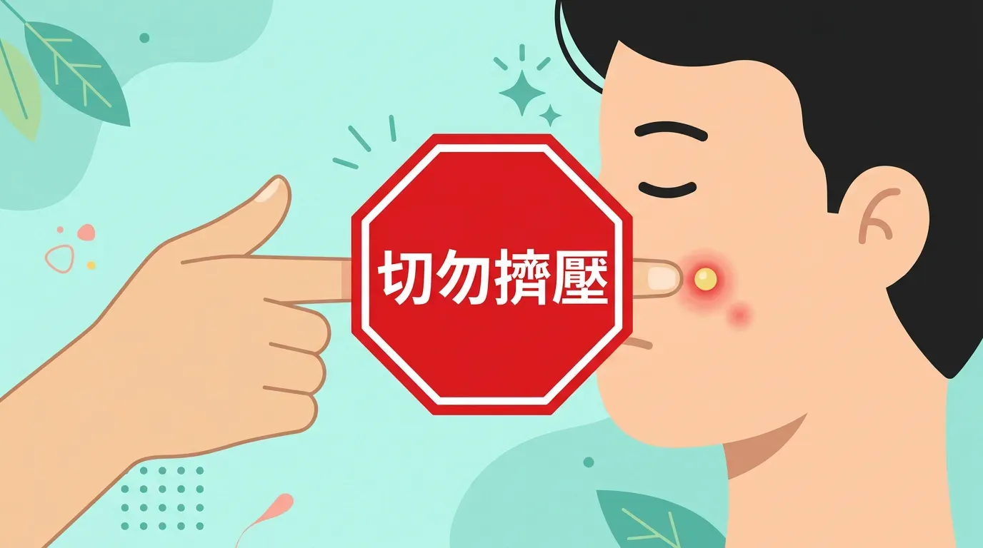 關鍵看點:手癢想擠痘痘?先停