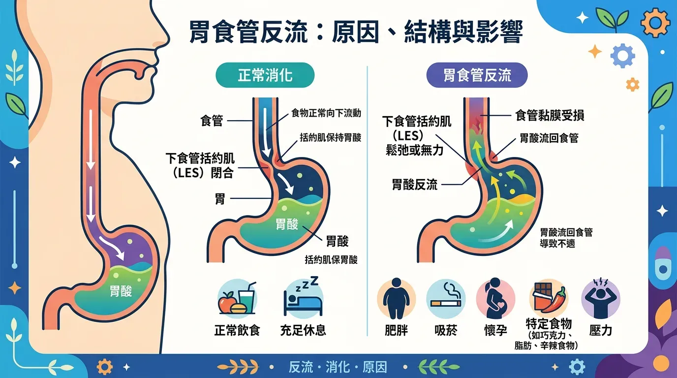 揭秘！為什麼會逆流？不只是胃酸的問題？