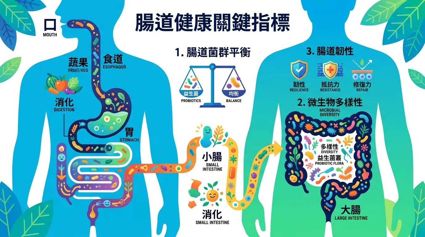 全面盤點：快速摘要：腸道健康的關鍵指標
