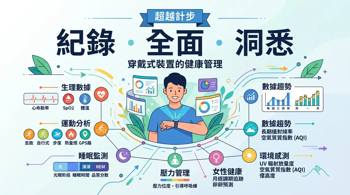 全面盤點：穿戴裝置：不只是步數統計