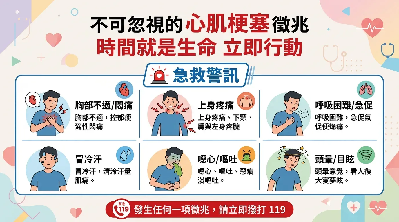 實用拆解：⚠️ 心臟病的急救紅色警訊