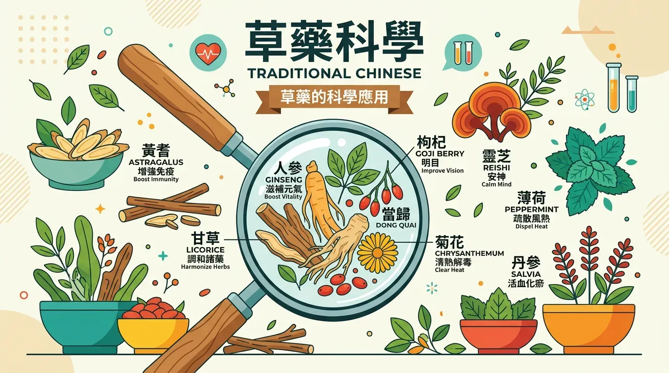 實用拆解：常用草藥的科學角色