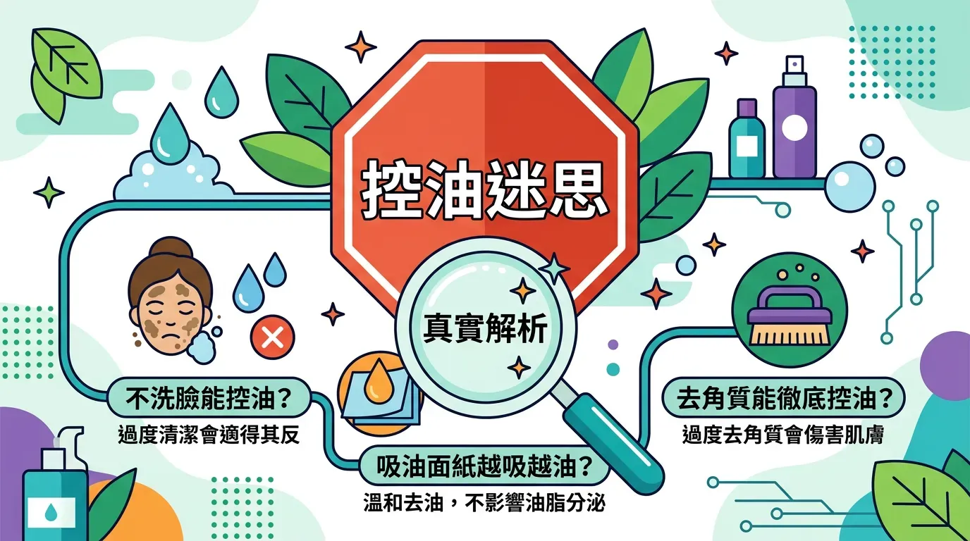 真的假的？🚩 常見控油迷思與錯誤
