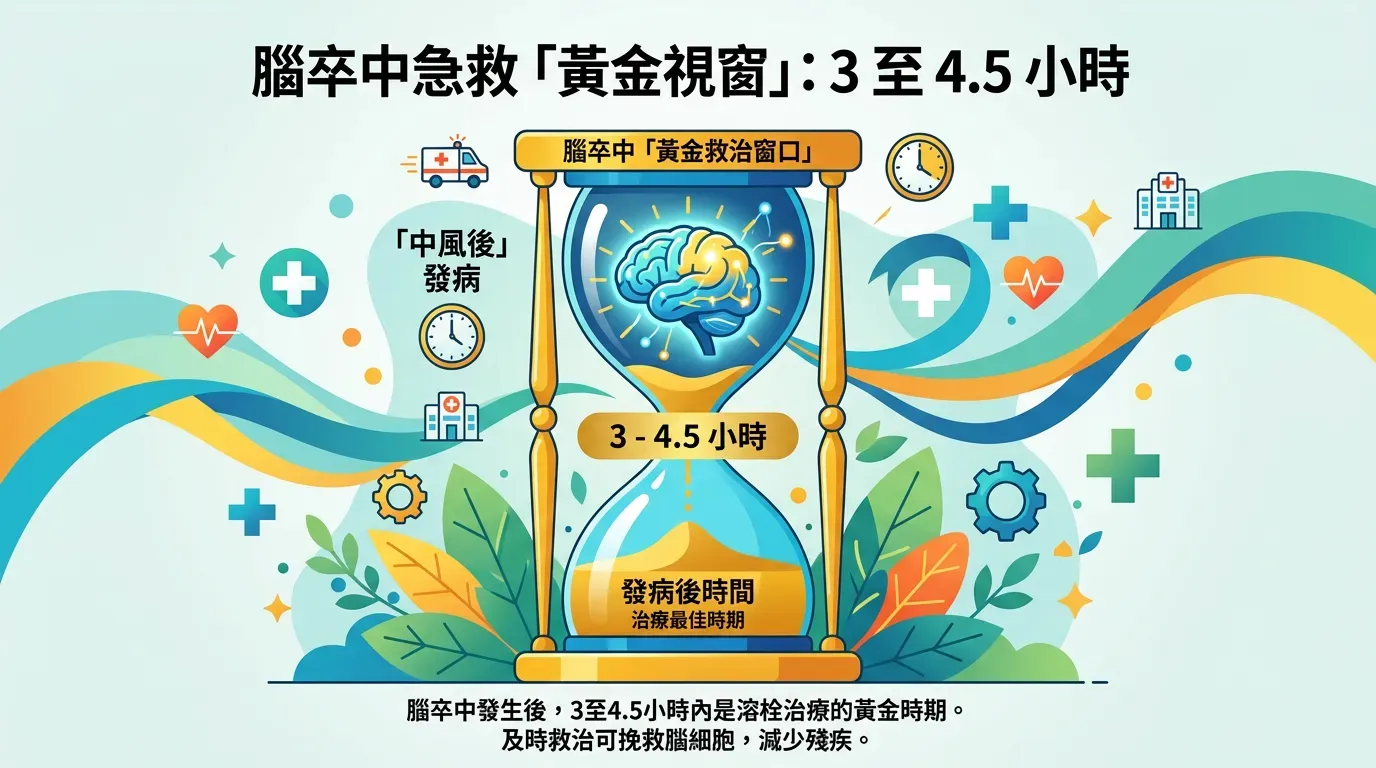 搶救時間窗：黃金 3 - 4.5 小時