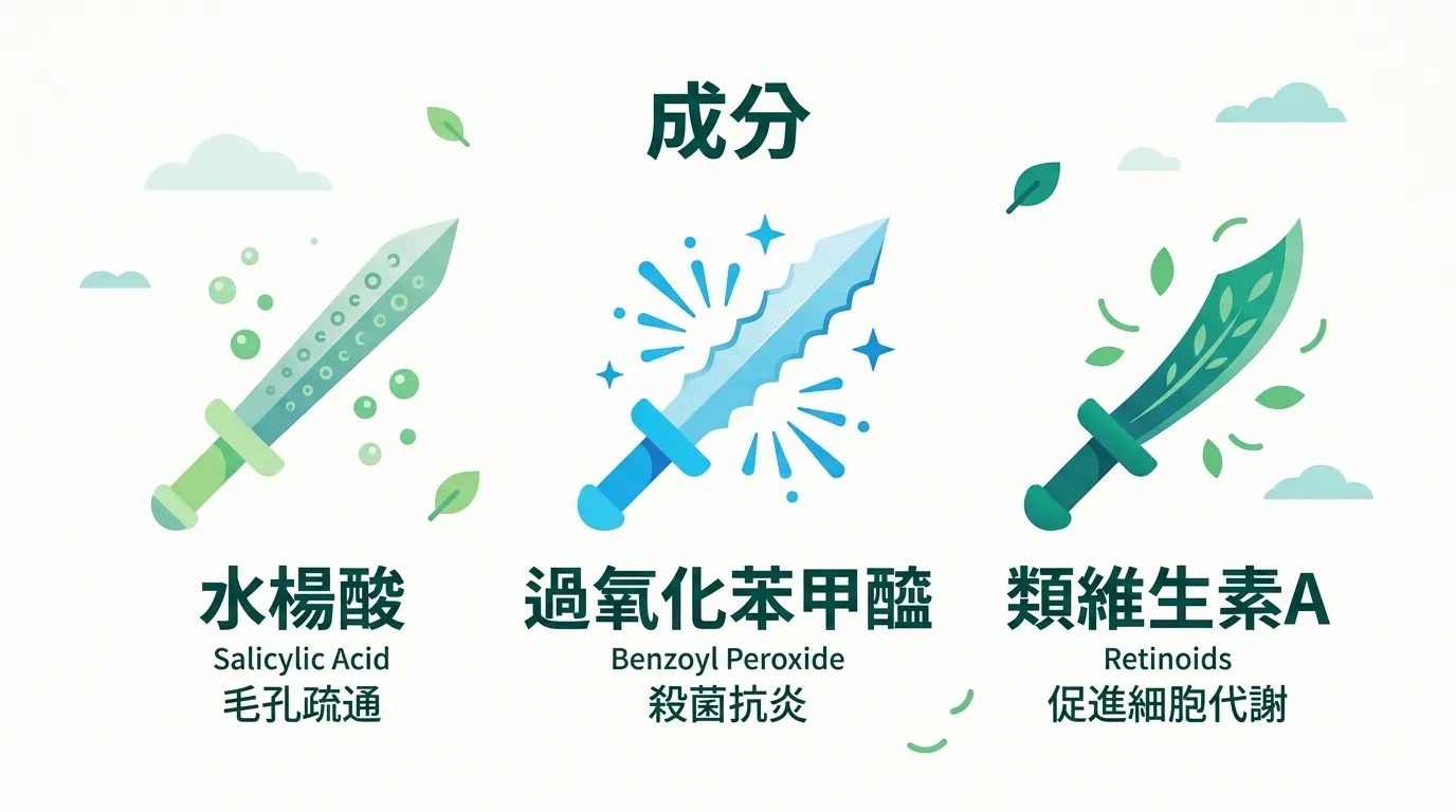 深度解析:抗痘三劍客:如何正確選擇?