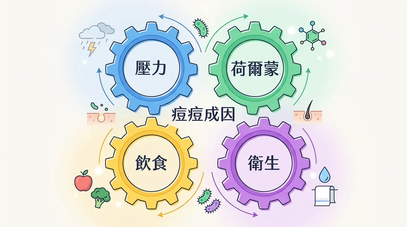 驚人真相:為什麼會長痘痘?(四大關鍵成因)?