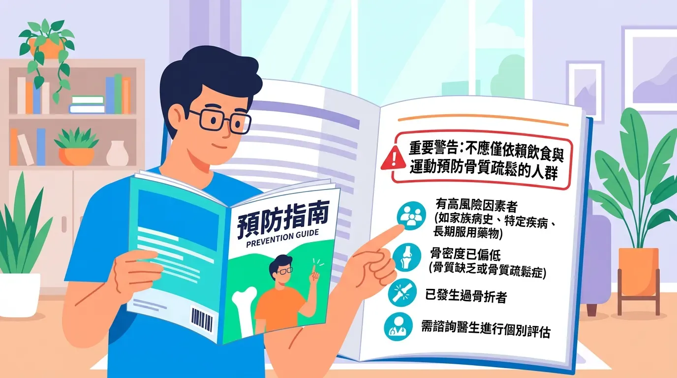 必看指南！誰不適合只靠飲食與運動預防骨鬆？