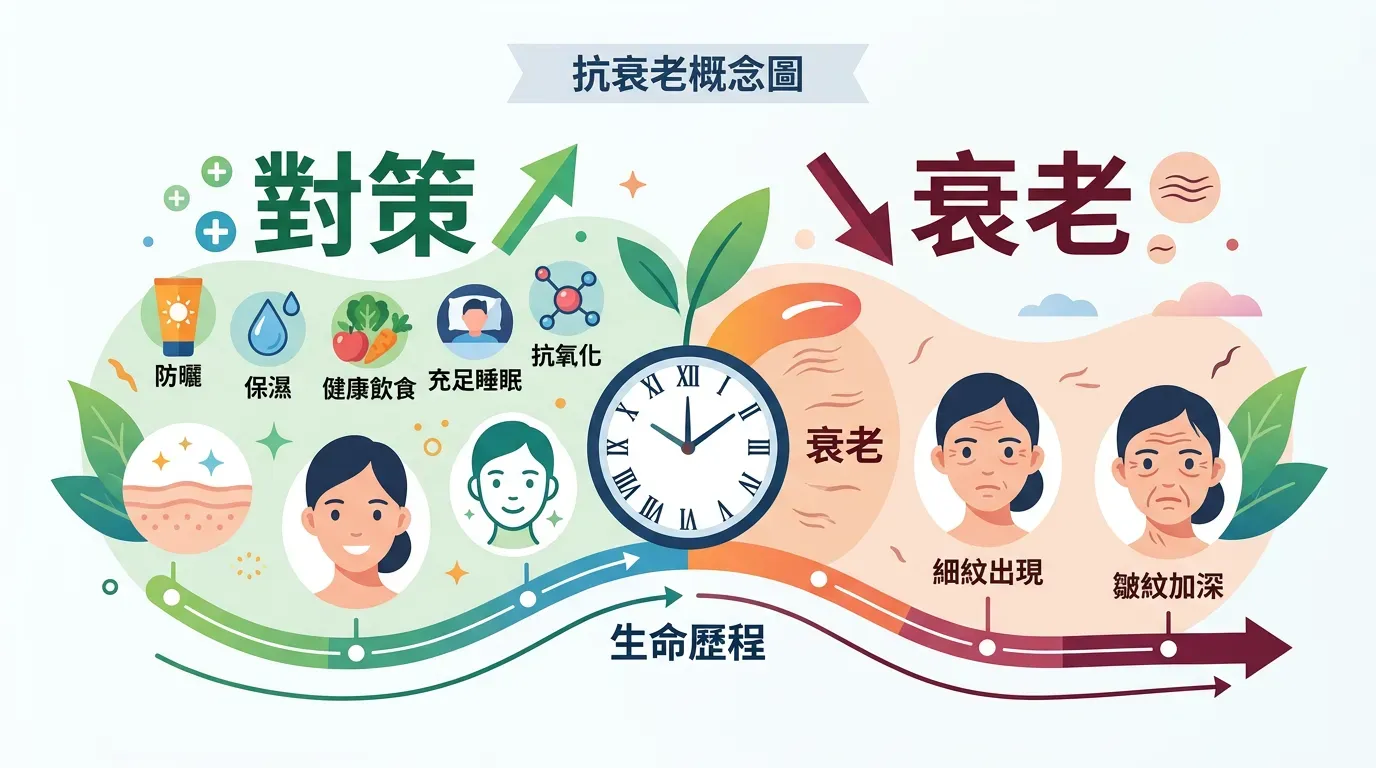 核心觀念：快速摘要：皺紋分類與核心對策