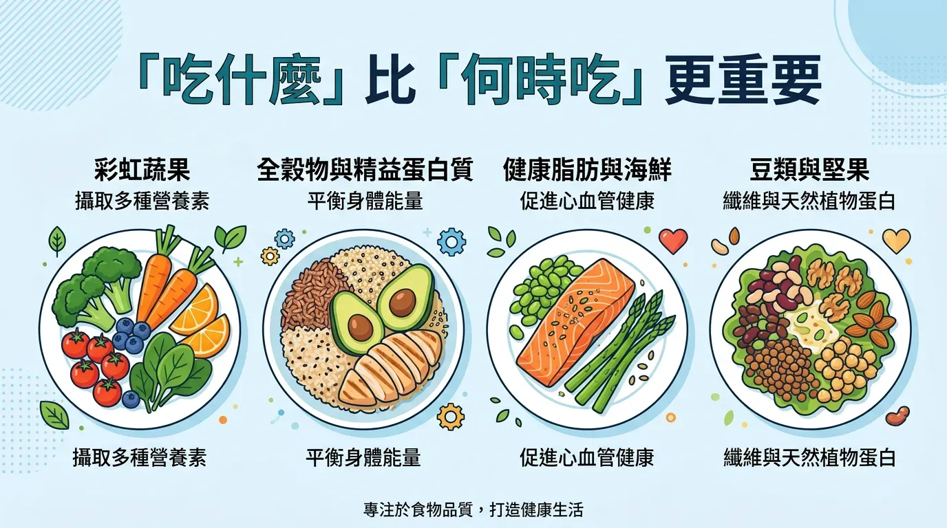 🥗 進食窗口：「吃什麼」比「何時吃」更重要