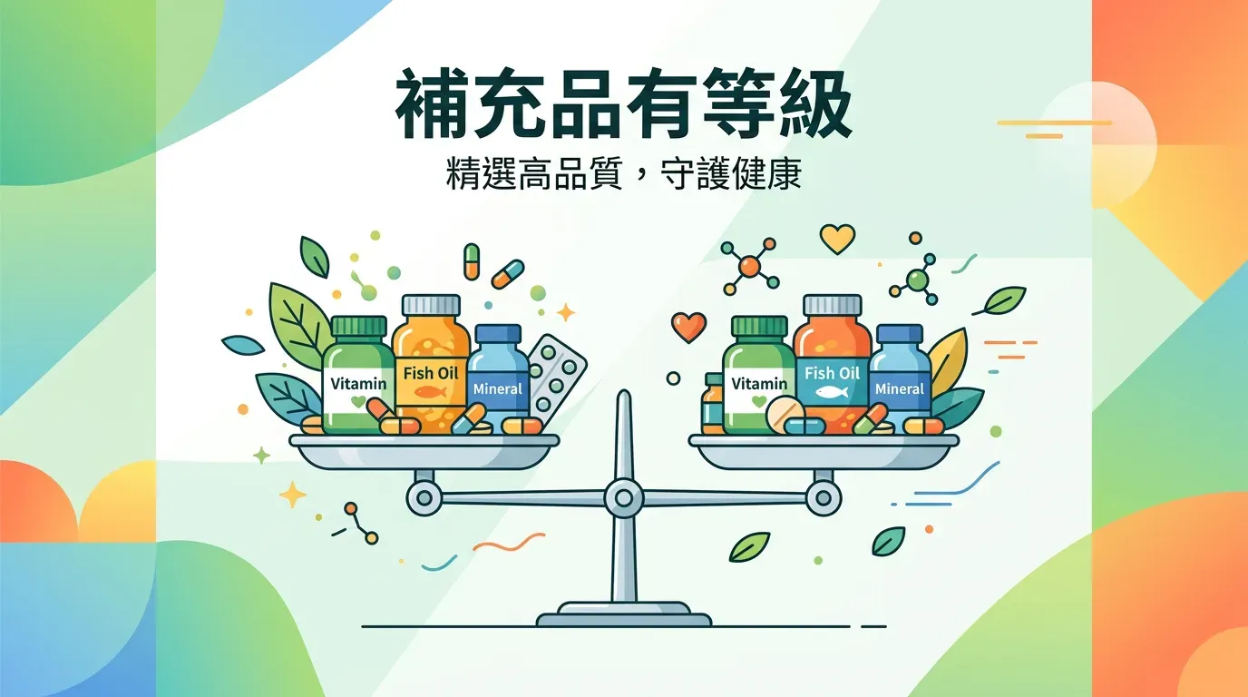 🔬 實證分級：並非所有補充品都平等