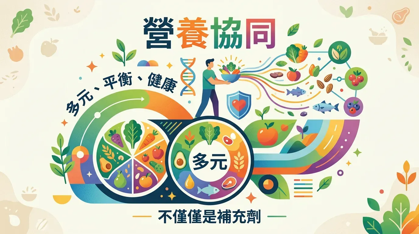 關鍵看點：🥗 營養的協同：不只是補充劑
