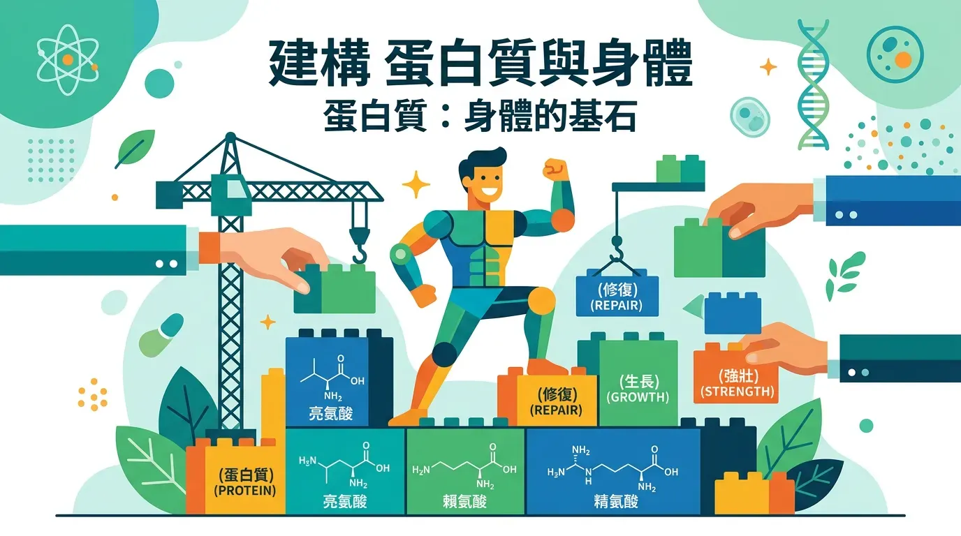 🏗️ 蛋白質：不只是肌肉的原料