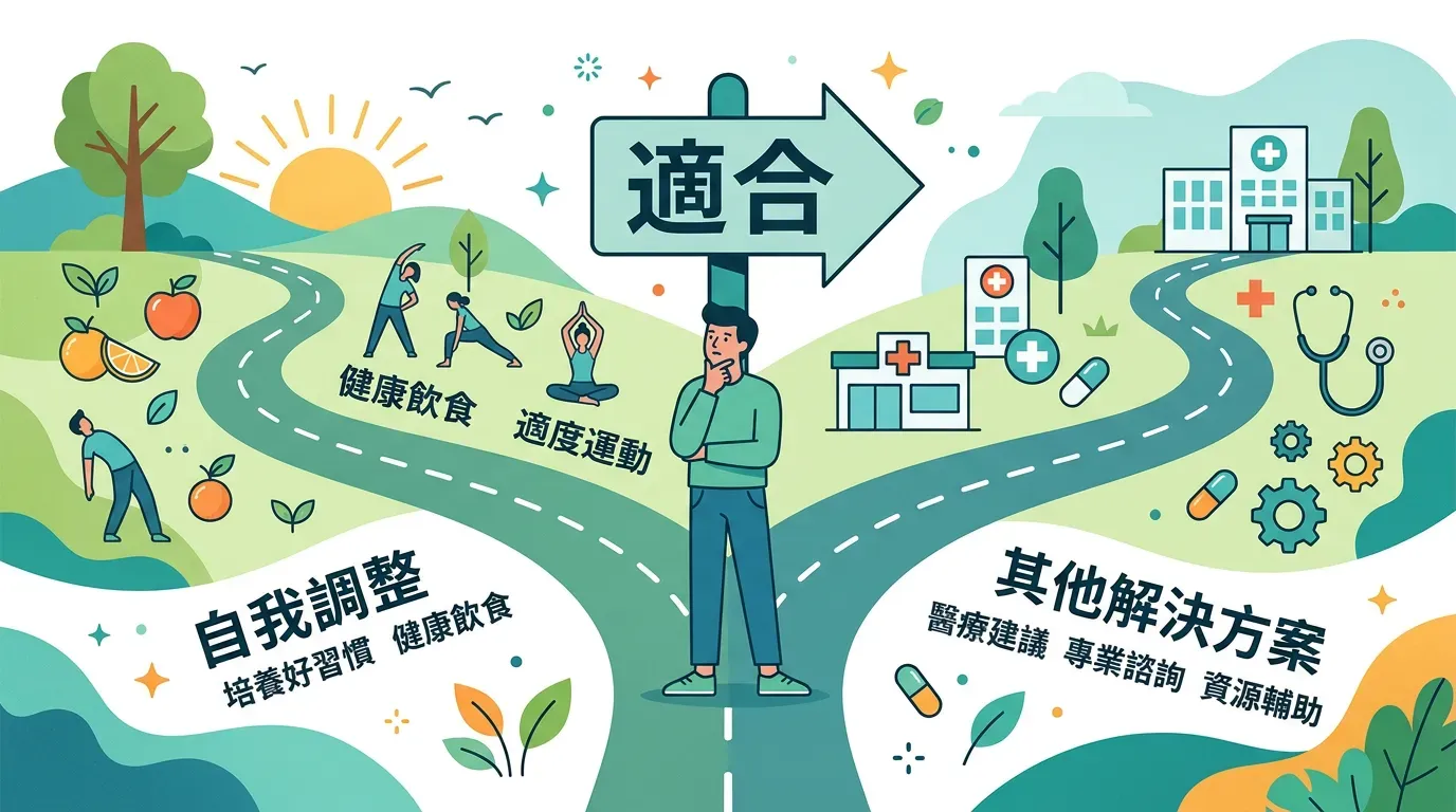 到底適不適合你？誰不適合只靠自我調適？