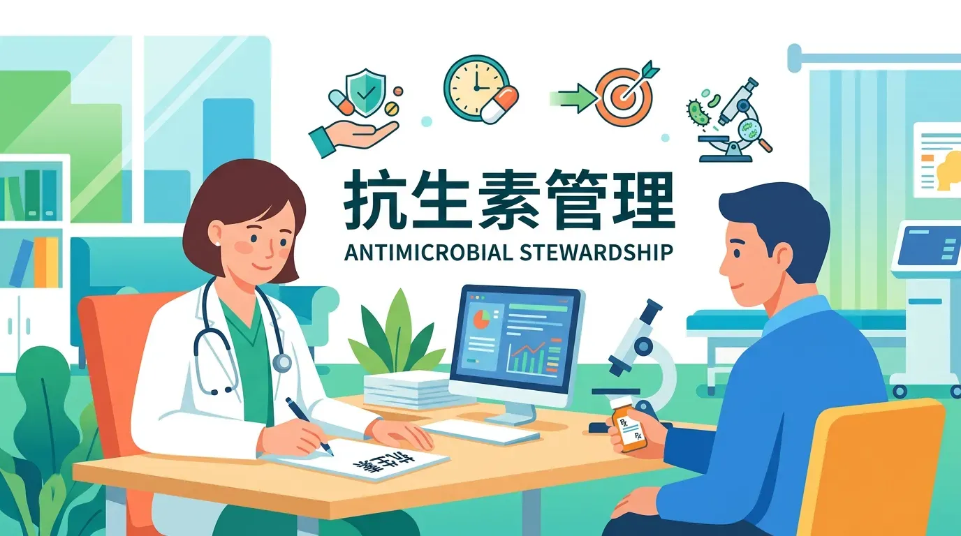 🛠️ 治療準則：抗生素管理 (Antibiotic Stewardship)