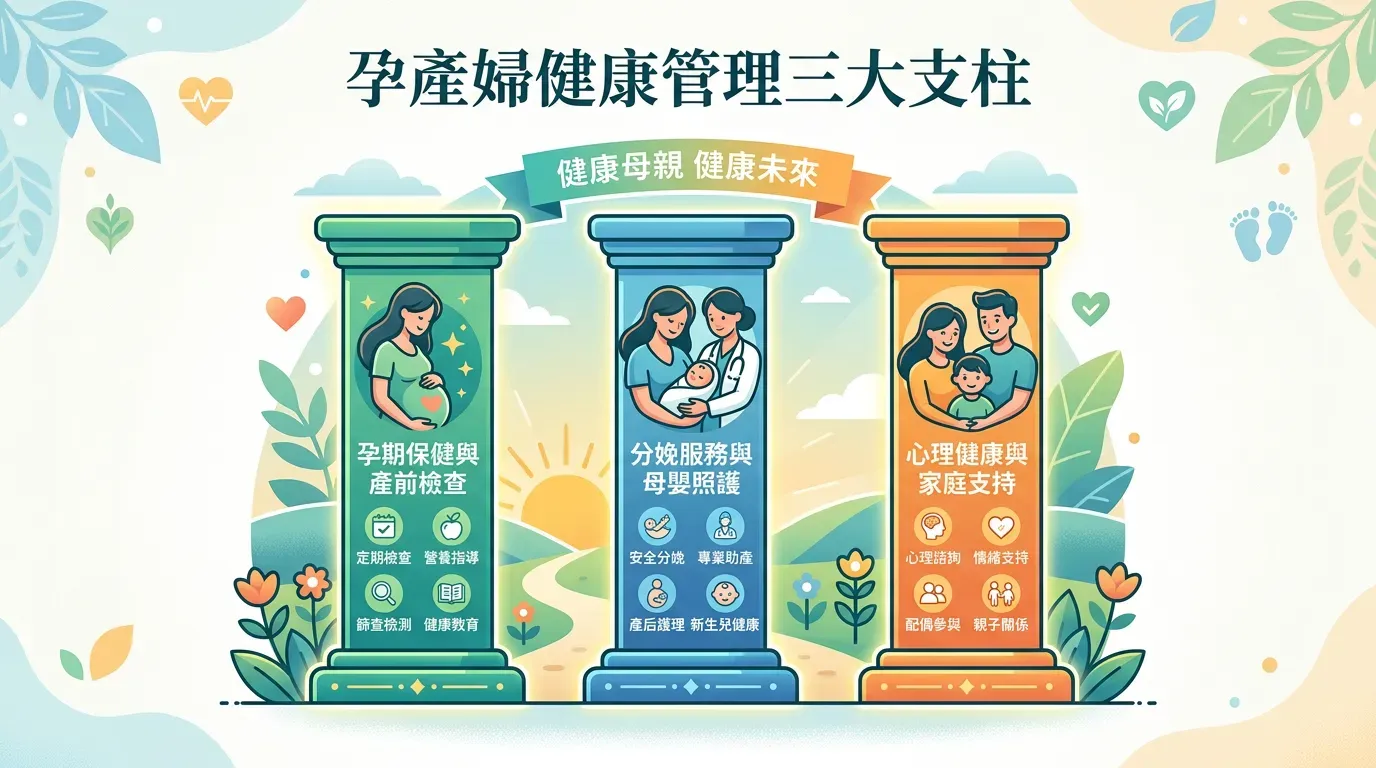 🛠️ 母體健康管理：三大核心支柱