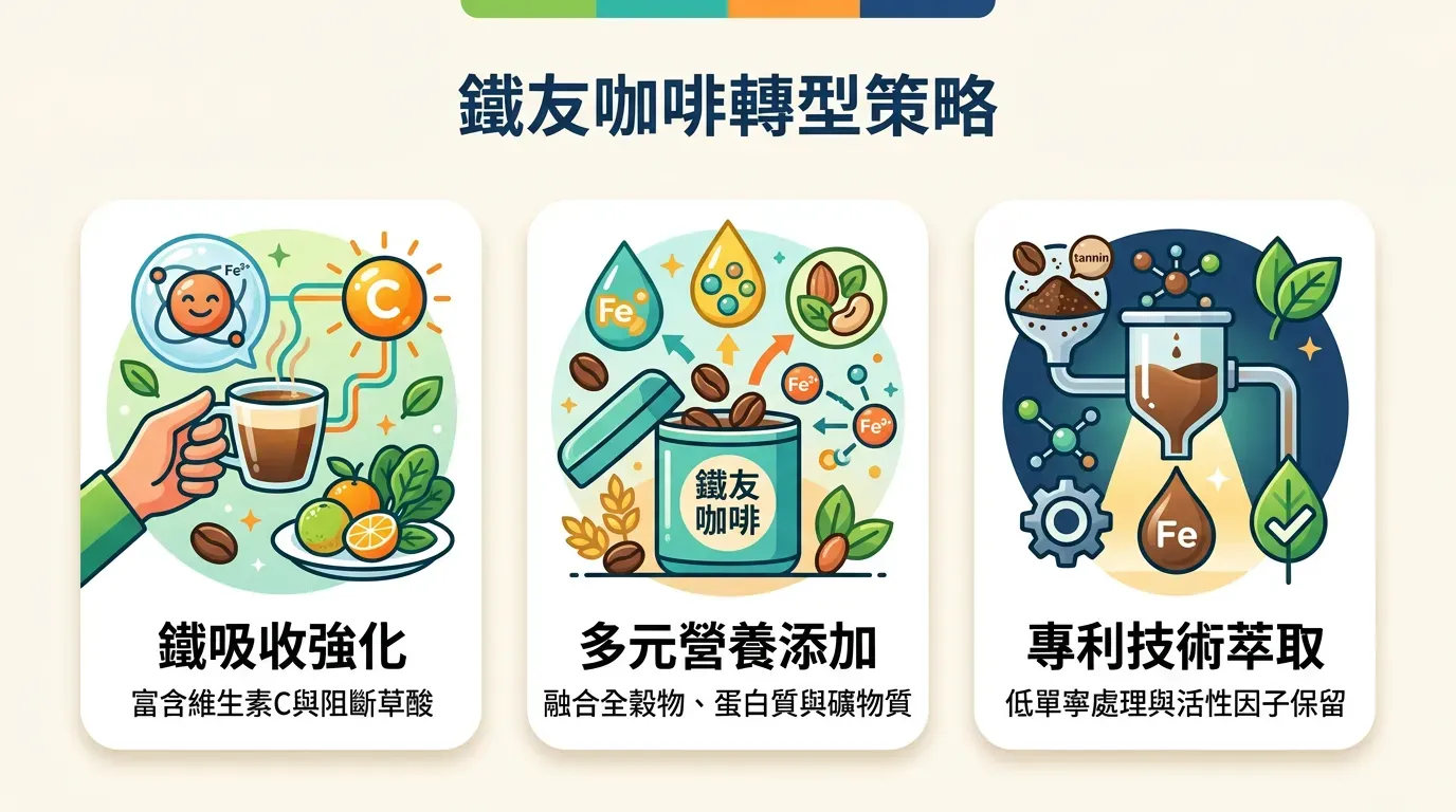 🛠️ 鐵質友善的咖啡因要點：三大轉型策略