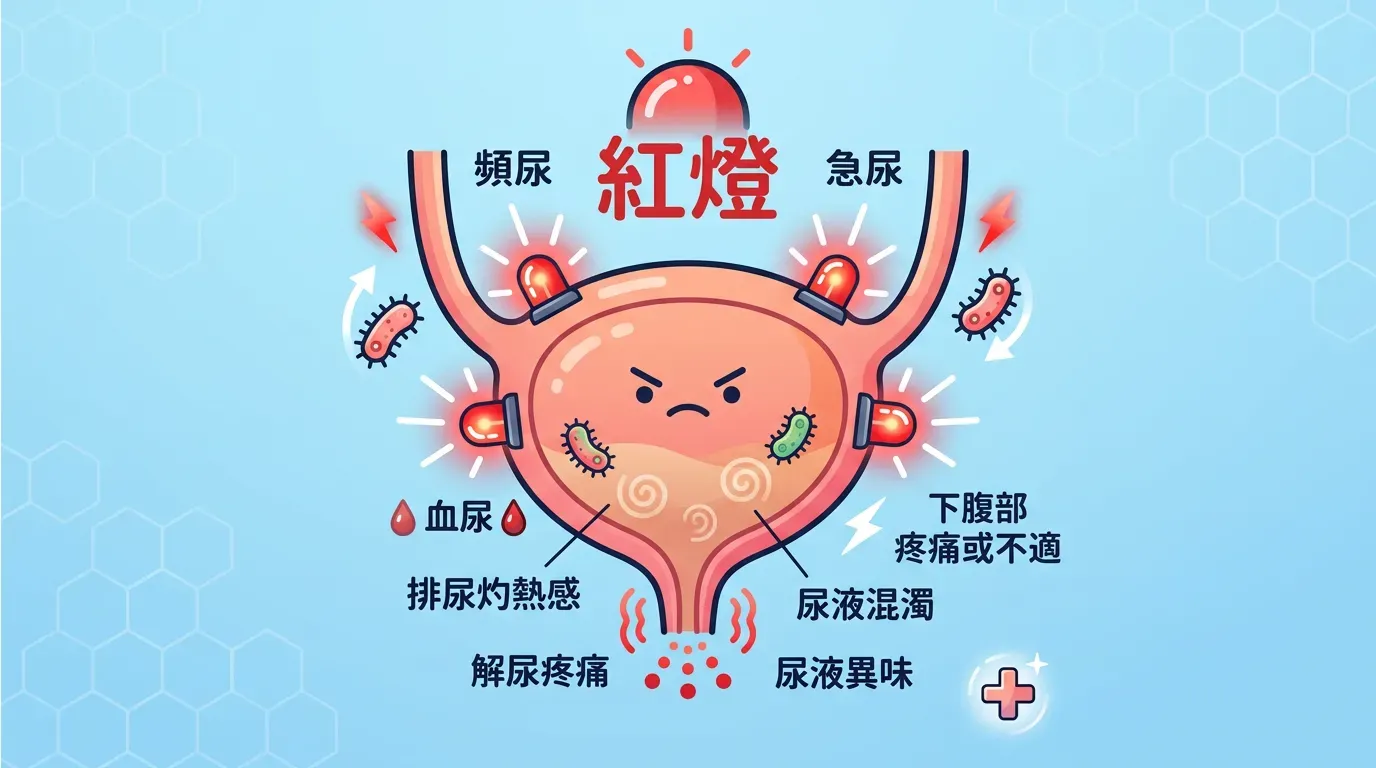 快速摘要：UTI 的臨床徵兆與紅燈警訊