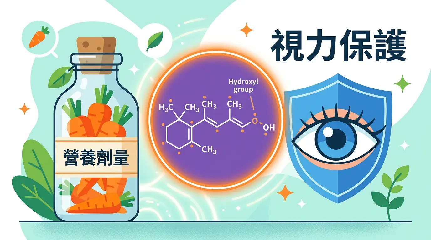 快速摘要：維生素 A 的來源與生化效力 (RAE)