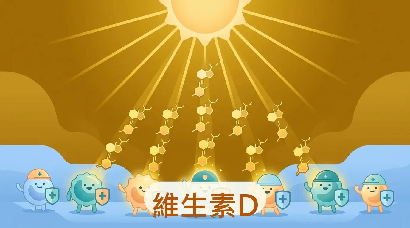 ☀️ 維生素 D 與免疫：證據最強的防線