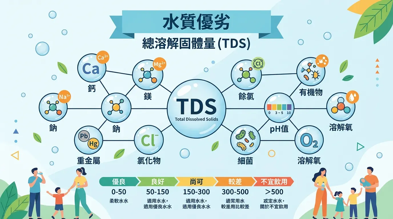 🔬 生化機制：為什麼 TDS 不等於「水質優劣」？